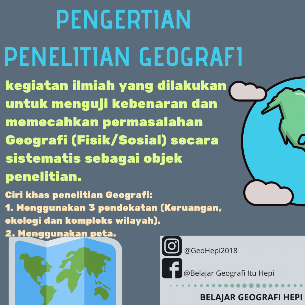 pengertian penelitian geografi